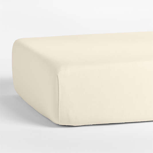 Supersoft Undyed Organic Cotton Gauze Baby Crib Fitted Sheet