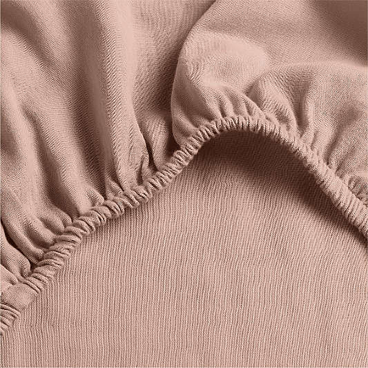 Supersoft Violet Rose 100% Organic Cotton Gauze Baby Bassinet Sheet