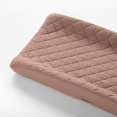 Supersoft Violet Rose Organic Cotton Gauze Baby Changing Pad Cover