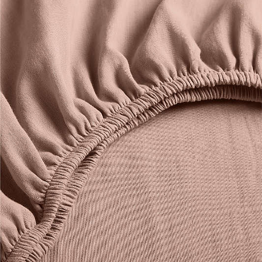 Supersoft Violet Rose 100% Organic Cotton Gauze Baby Crib Fitted Sheet