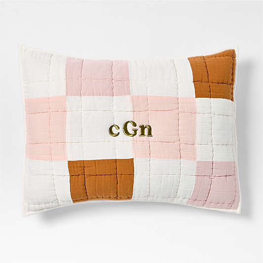 Supersoft Warm Toned Upcycled Organic Cotton Gauze Kids Pillow Sham