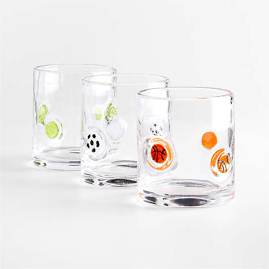 Soccer Ball Icon 15-Oz. Double Old-Fashioned Glass