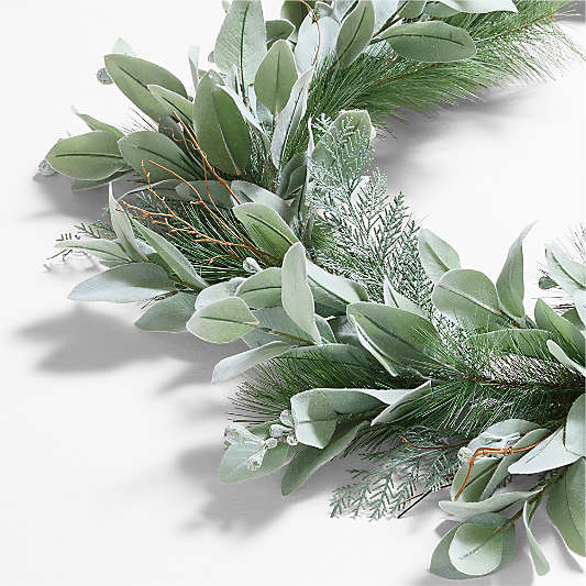 Faux Spruce & Eucalyptus Holiday Wreath & Garland Set