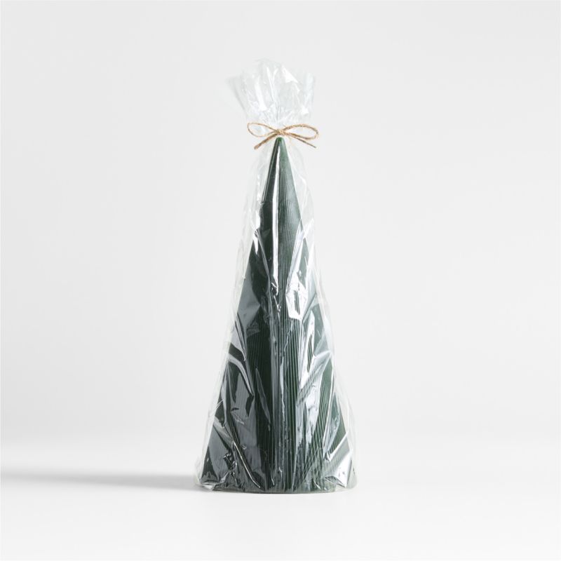 Spruce 13" Ribbed Christmas Tree Candle - image 5 of 6