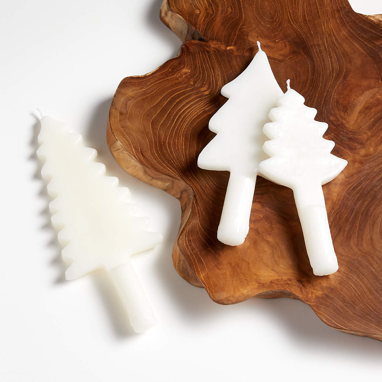 Spruce Tree Taper Candles, Set of 3 + Reviews Crate & Barrel