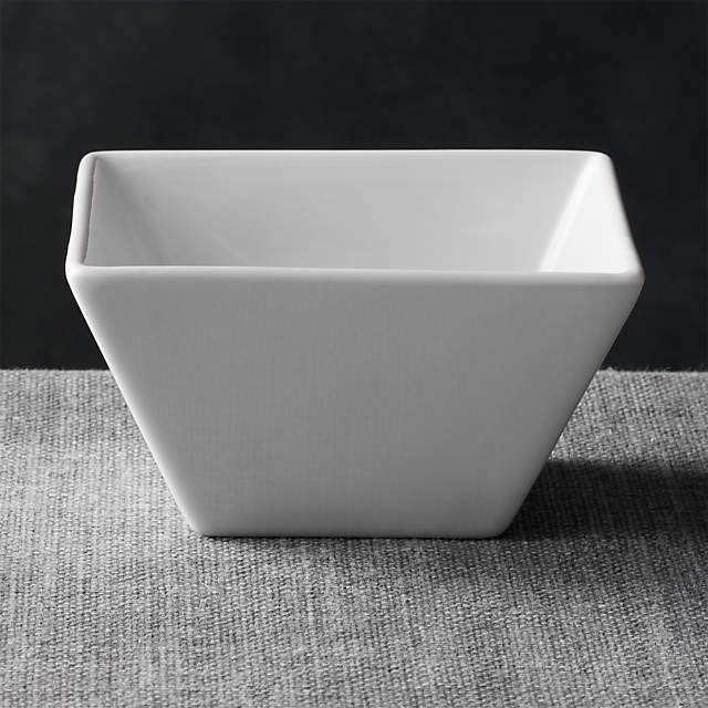 Super Square White Bowls