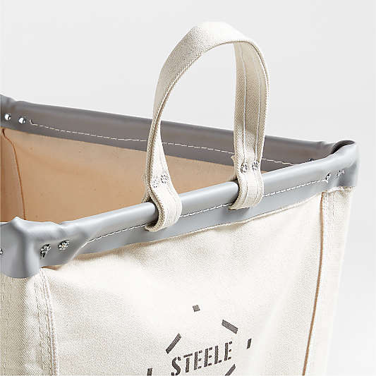 Steele ® Canvas 2-Bushel Square Rolling Laundry Hamper