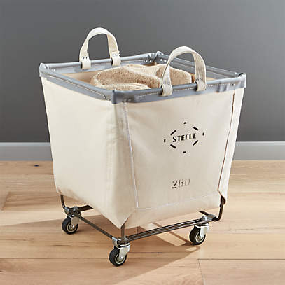 Steele Square Canvas Bin Reviews Crate And Barrel