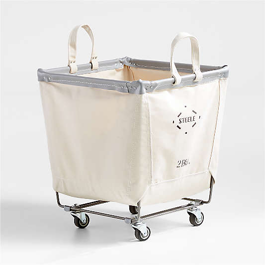 Steele ® Canvas 2-Bushel Square Rolling Laundry Hamper