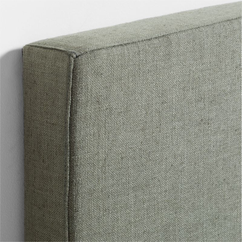 Square Linen Green Twin Wall-Mounted Headboard - image 3 of 5