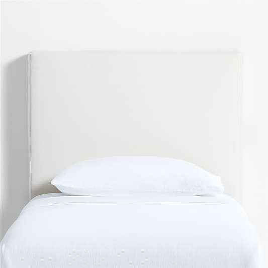 Square Linen Natural Twin Charging Wall-Mounted Headboard