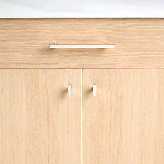 Square Edge Polished Chrome Cabinet Drawer Bar Pulls