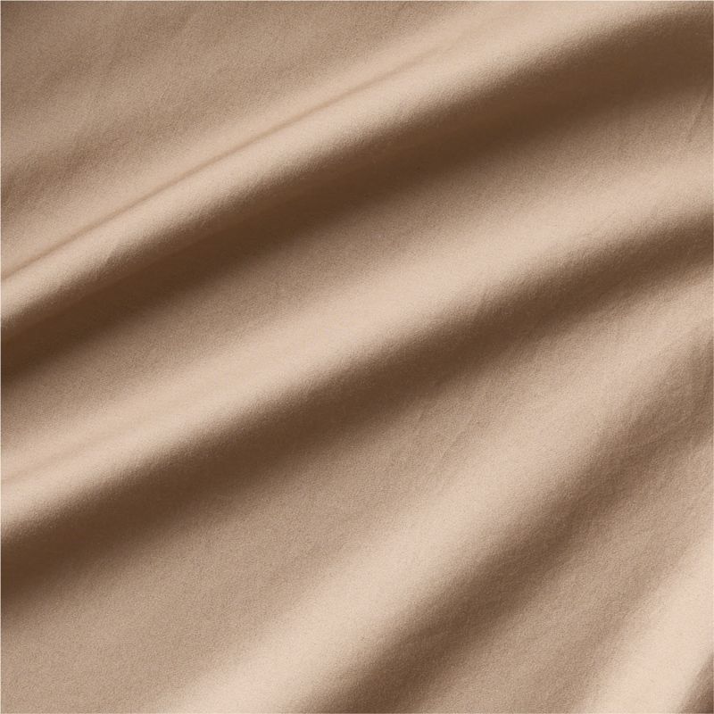 Serene Washed Organic Cotton Sateen Clay Taupe King Sheet Set - image 1 of 2