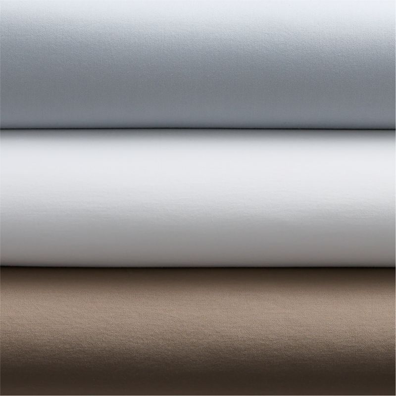 Serene Washed Organic Cotton Sateen Clay Taupe King Duvet Cover - image 5 of 6