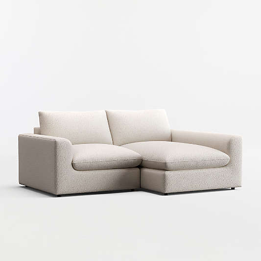 Serenity 2-Piece Small Space Sectional Sofa with Chaise Lounge