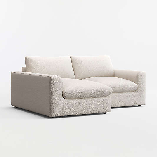 Serenity 2-Piece Small Space Sectional Sofa with Chaise Lounge