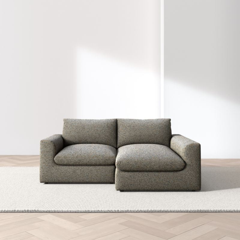 View Serenity 2-Piece Small Space Sectional Sofa with Chaise Lounge - image 4 of 11