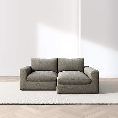 Serenity 2-Piece Small Space Sectional Sofa with Chaise Lounge