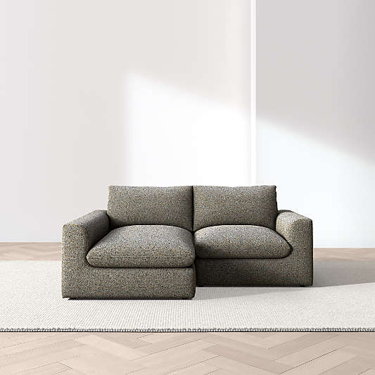 Serenity 2-Piece Small Space Sectional Sofa with Chaise Lounge