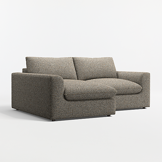 Serenity 2-Piece Small Space Sectional Sofa with Chaise Lounge