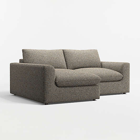 Serenity 2-Piece Small Space Sectional Sofa with Chaise Lounge