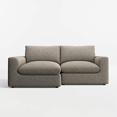 Serenity 2-Piece Small Space Sectional Sofa with Chaise Lounge