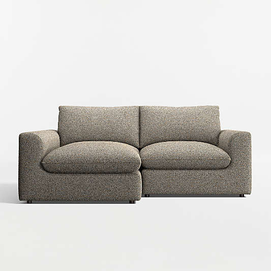 Serenity 2-Piece Small Space Sectional Sofa with Chaise Lounge