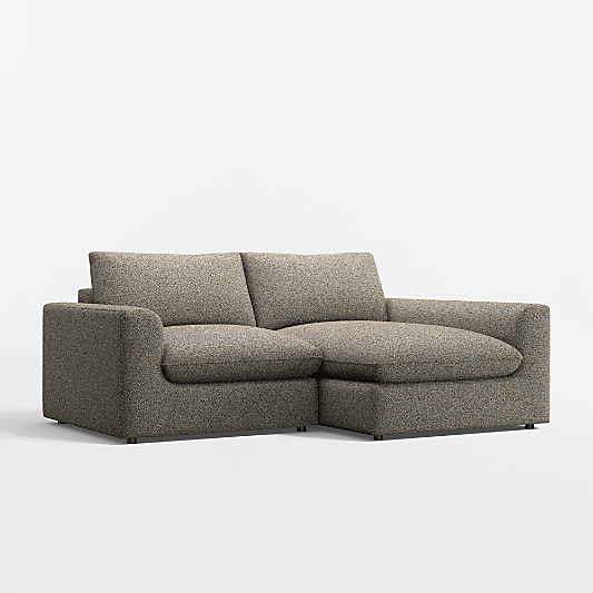 Serenity 2-Piece Small Space Sectional Sofa with Chaise Lounge