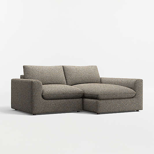 Serenity 2-Piece Small Space Sectional Sofa with Chaise Lounge