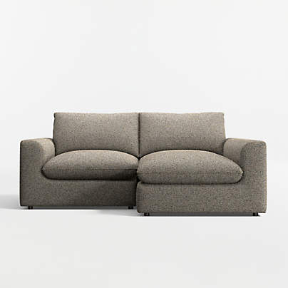 Serenity 2-Piece Small Space Sectional Sofa with Chaise Lounge