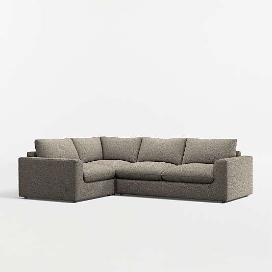 Serenity 3-Piece L-Shaped Sectional Sofa