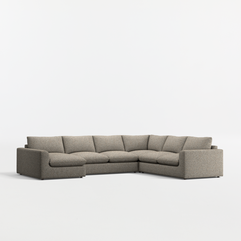 Serenity 4-Piece L-Shaped Sectional Sofa with Chaise Lounge - image 0 of 5