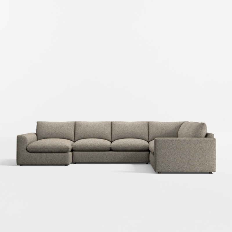 Serenity 4-Piece L-Shaped Sectional Sofa with Chaise Lounge - image 2 of 5