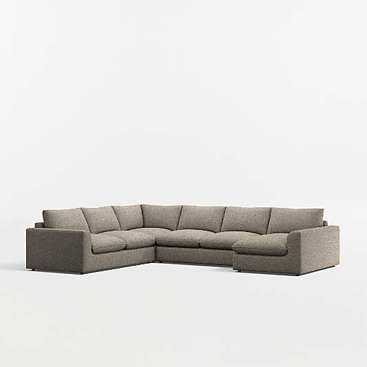 Serenity 4-Piece L-Shaped Sectional Sofa with Chaise Lounge