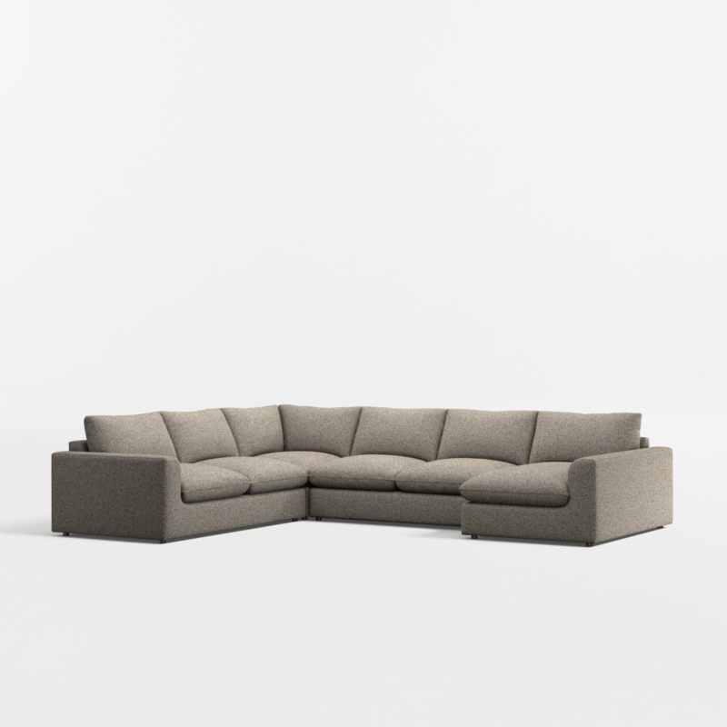 Serenity 4-Piece L-Shaped Sectional Sofa with Chaise Lounge - image 0 of 6