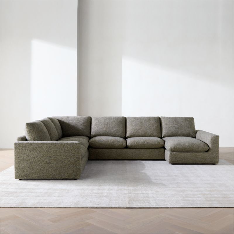 View Serenity 4-Piece L-Shaped Sectional Sofa with Chaise Lounge - image 3 of 6