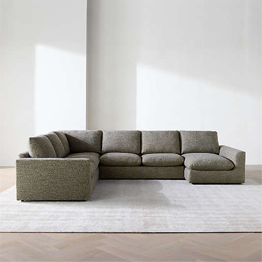 Serenity 4-Piece L-Shaped Sectional Sofa with Chaise Lounge