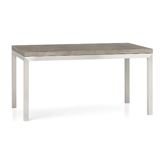 Parsons Concrete Top/ Stainless Steel Base 60x36 Dining Table