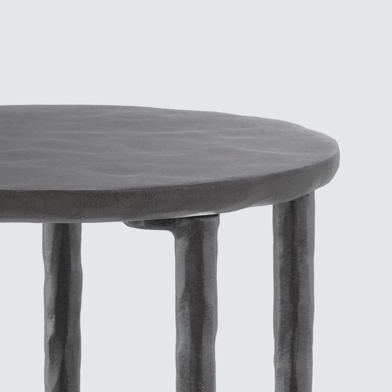 Staal Cast Aluminum Round End Table