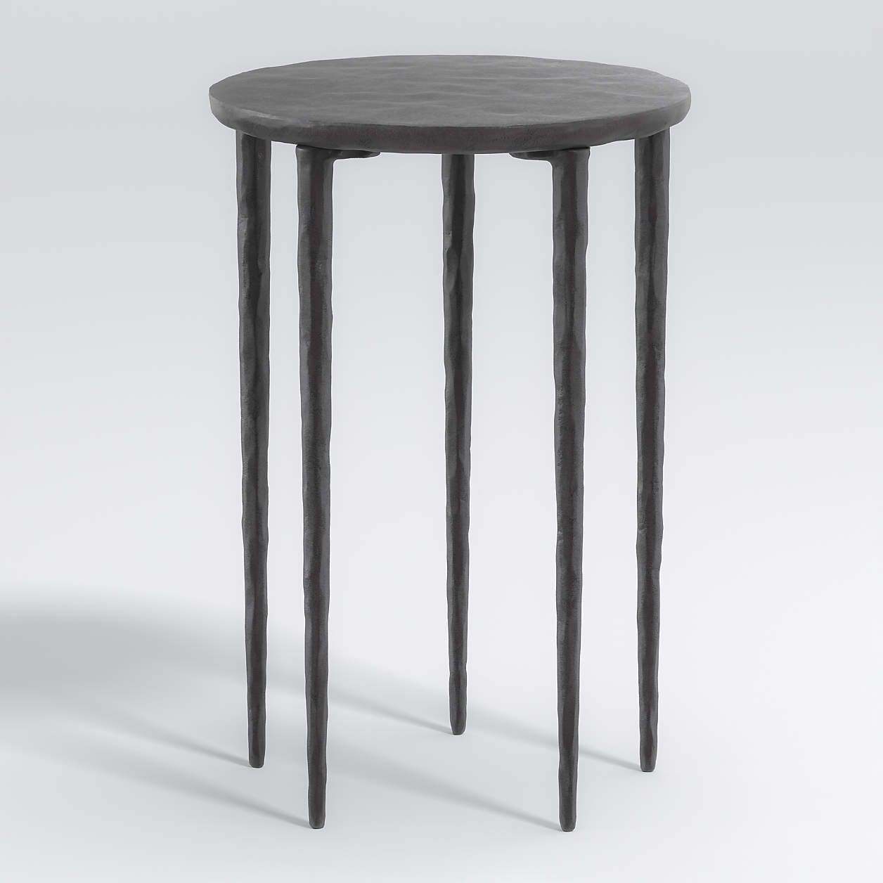 Staal Cast Aluminum Round End Table + Reviews Crate & Barrel