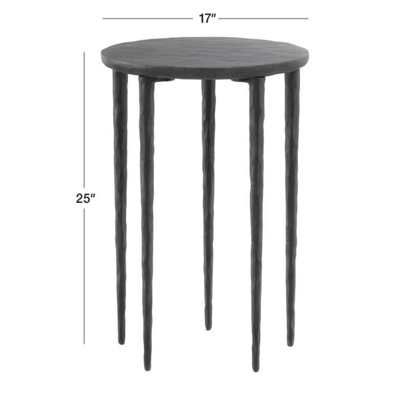 Staal Cast Aluminum Round End Table