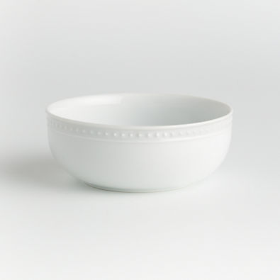 View Staccato White Porcelain Cereal Bowl details