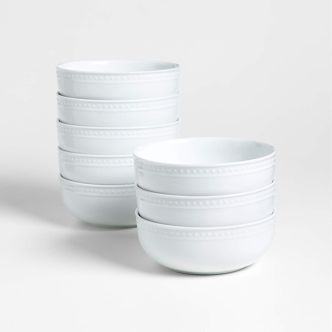 Staccato Cereal Bowls, Set of 8 + Reviews Crate & Barrel