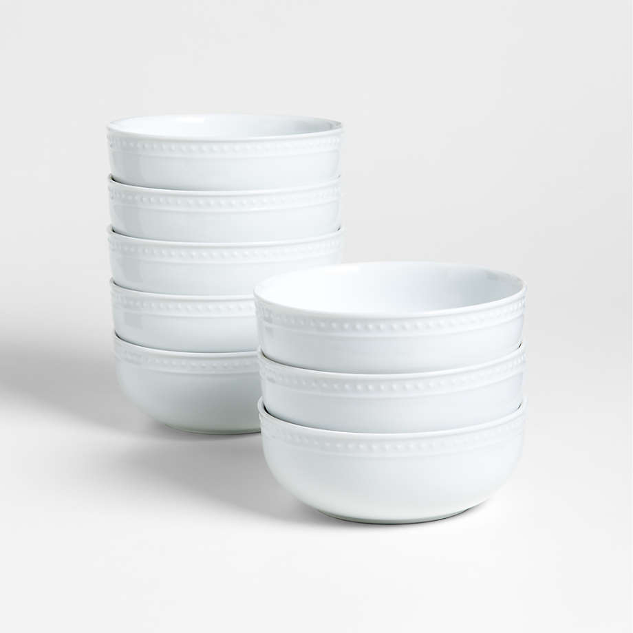 Staccato Cereal Bowls, Set of 8 Crate & Barrel