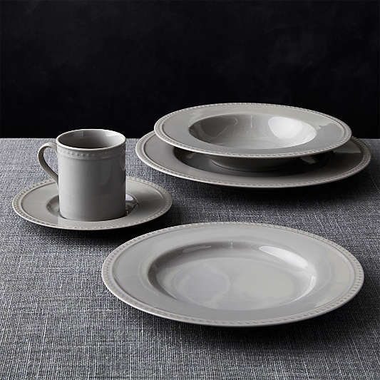 Staccato Grey 5-Piece Place Setting