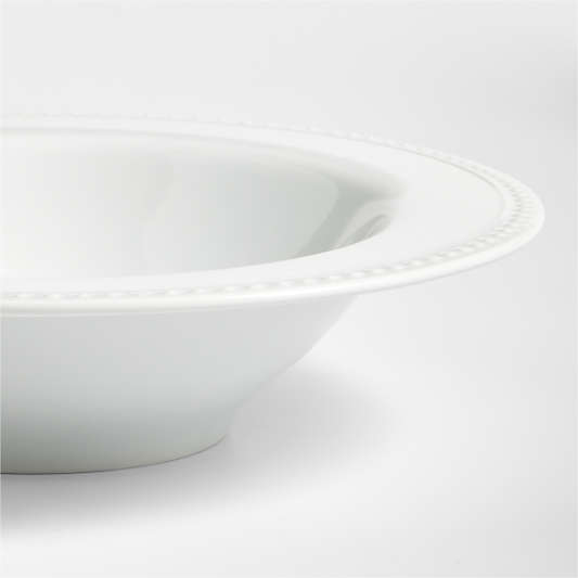 Staccato White Porcelain Pasta Bowl