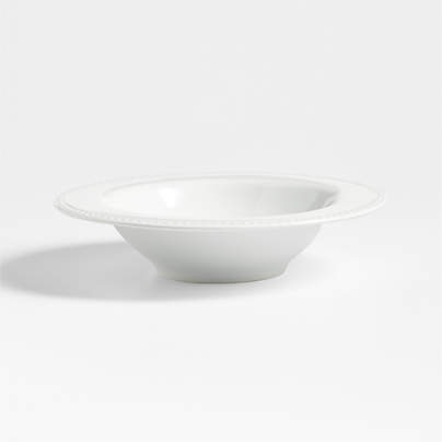 Staccato White Porcelain Pasta Bowl