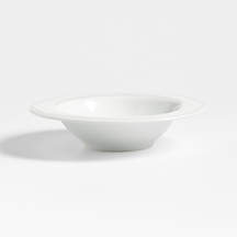 Staccato White Porcelain Pasta Bowl | Crate & Barrel