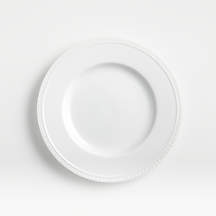 Staccato White Porcelain Salad Plate + Reviews | Crate & Barrel