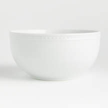 Staccato White Porcelain Serving Bowl